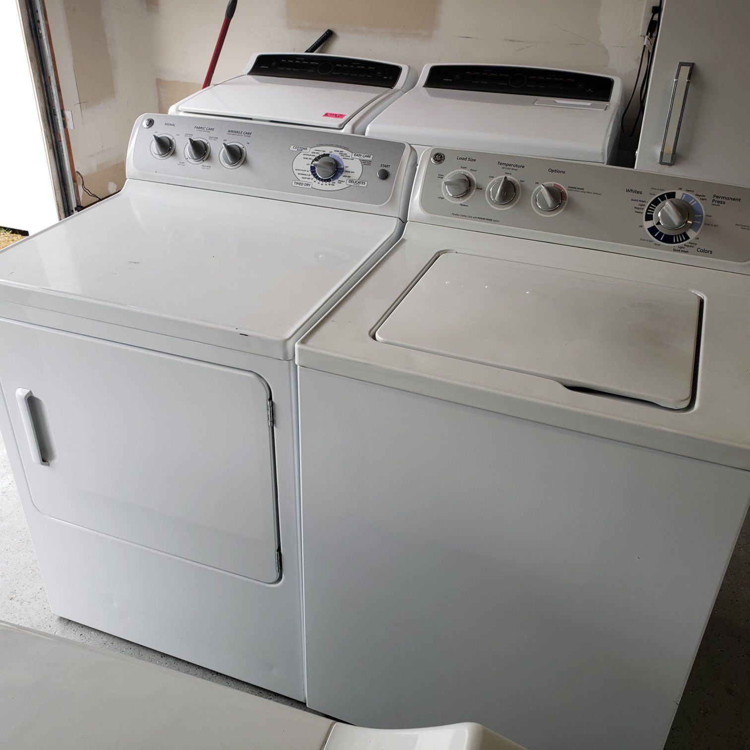 Super Savings on GE Top Load Washer and Electric Dryer Set