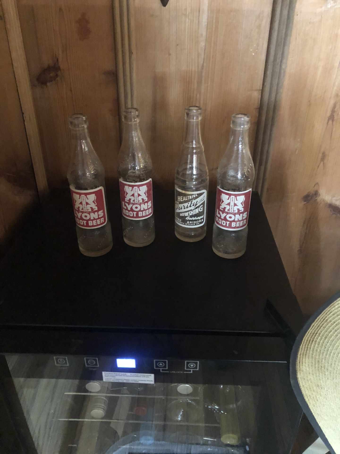 Old soda bottles