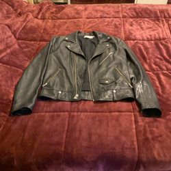 Vince Men’s Leather Jacket Size Medium