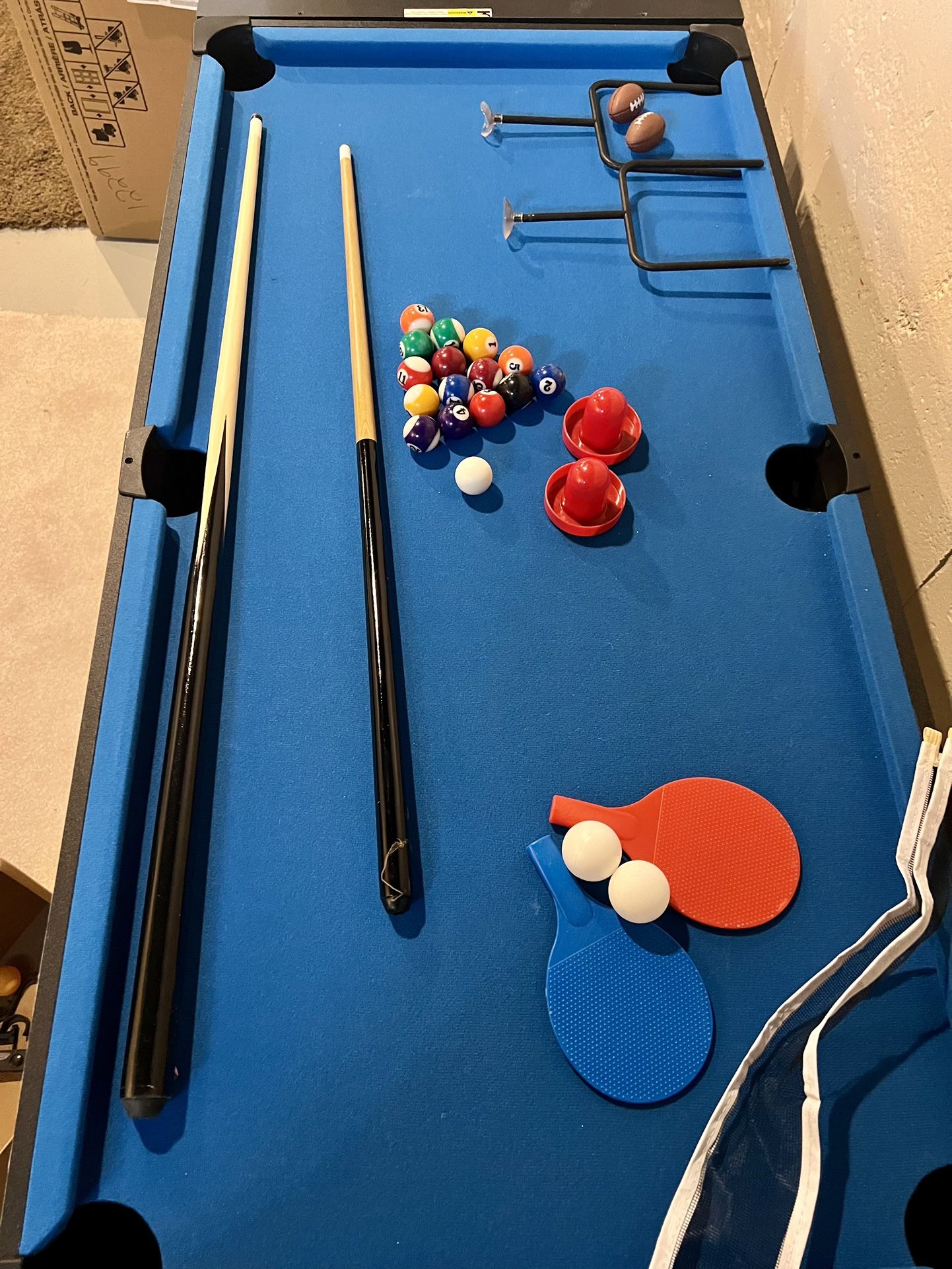 Triumph 4-in-1 Rotating Swivel Multigame Table – Air Hockey, Billiards