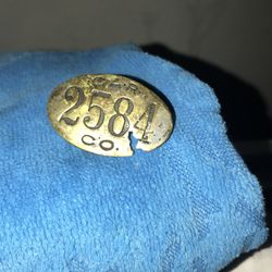 Unique brass train car number cabin number money clip