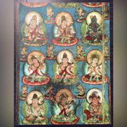 Ryokai Mandara Buddha Original Vintage Fine Art Print Poster Japan 1960’s Antique Japanese Circle Buddhist Italy Heian Period Kyoto