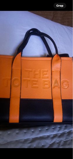 The Tote Bag Orange and Black