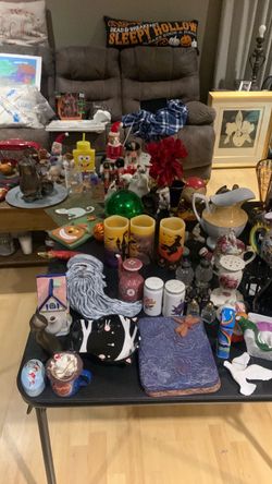 Big holiday blowout sale lots of Halloween collectibles, as well as art pieces and original ceramics