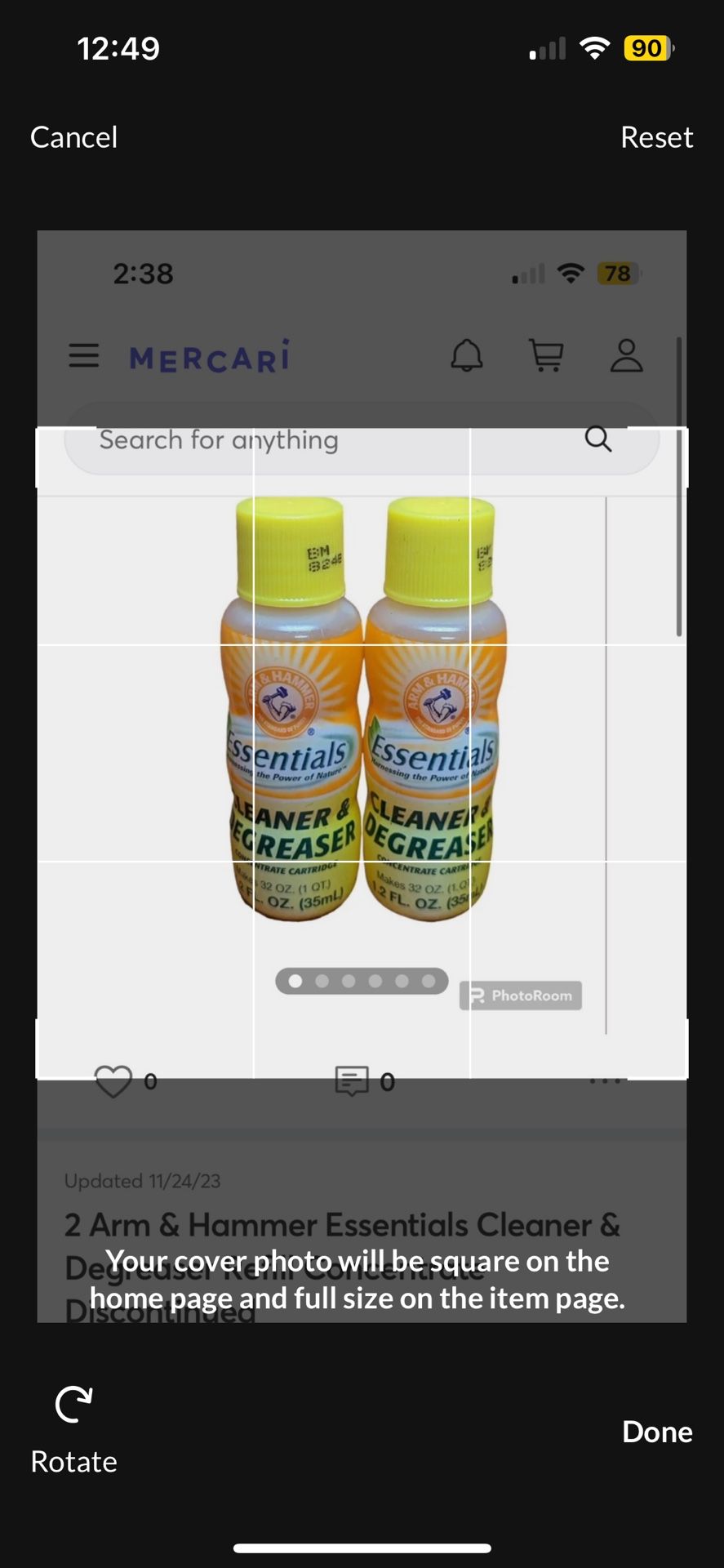 Arm & Hammer Essentials Cleaner & Degreaser Refill Concentrate 