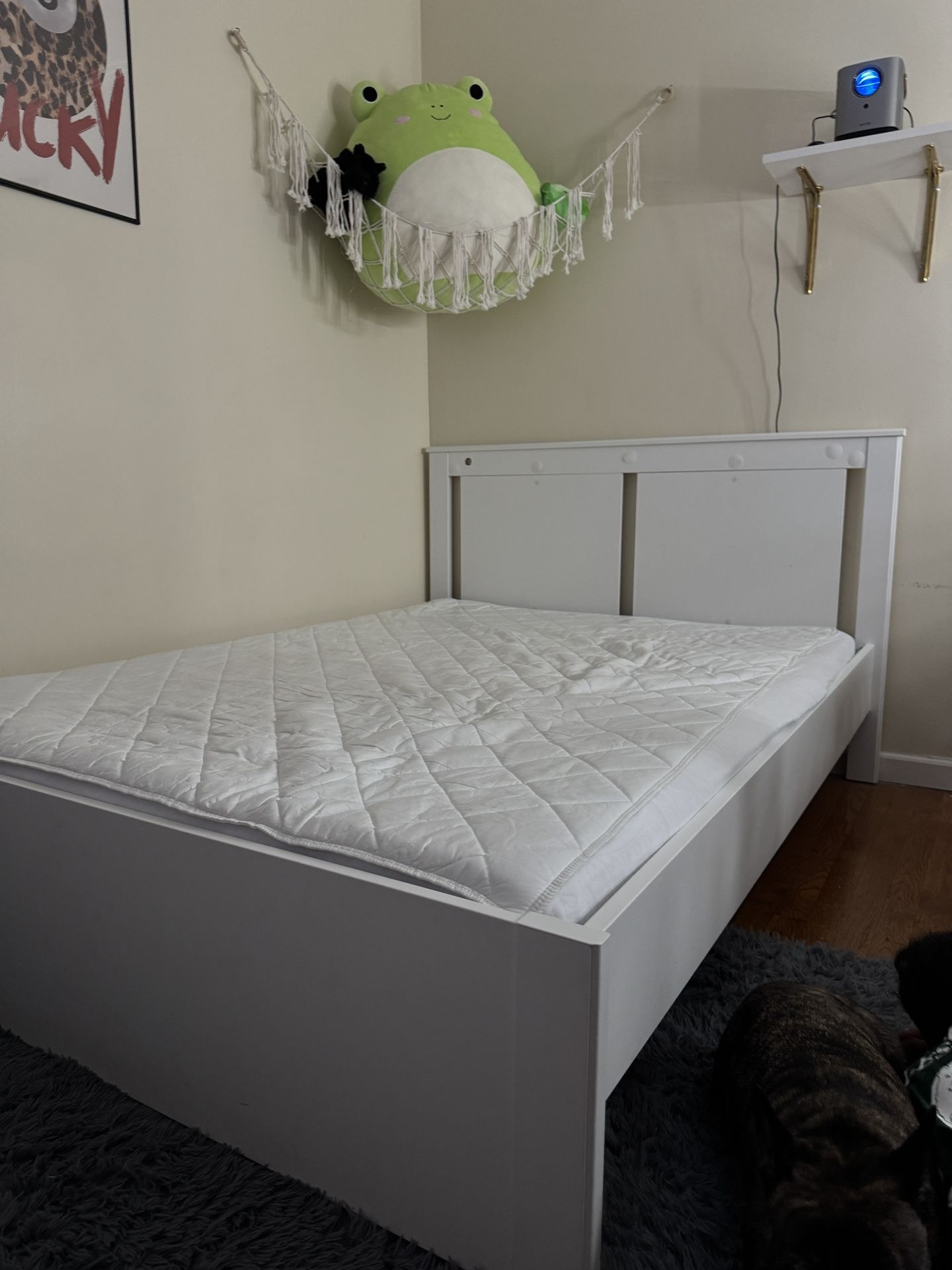 Full White Bed Frame