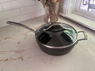 Kirkland Signature Deep Nonstick Sauté Pan with Glass Lid