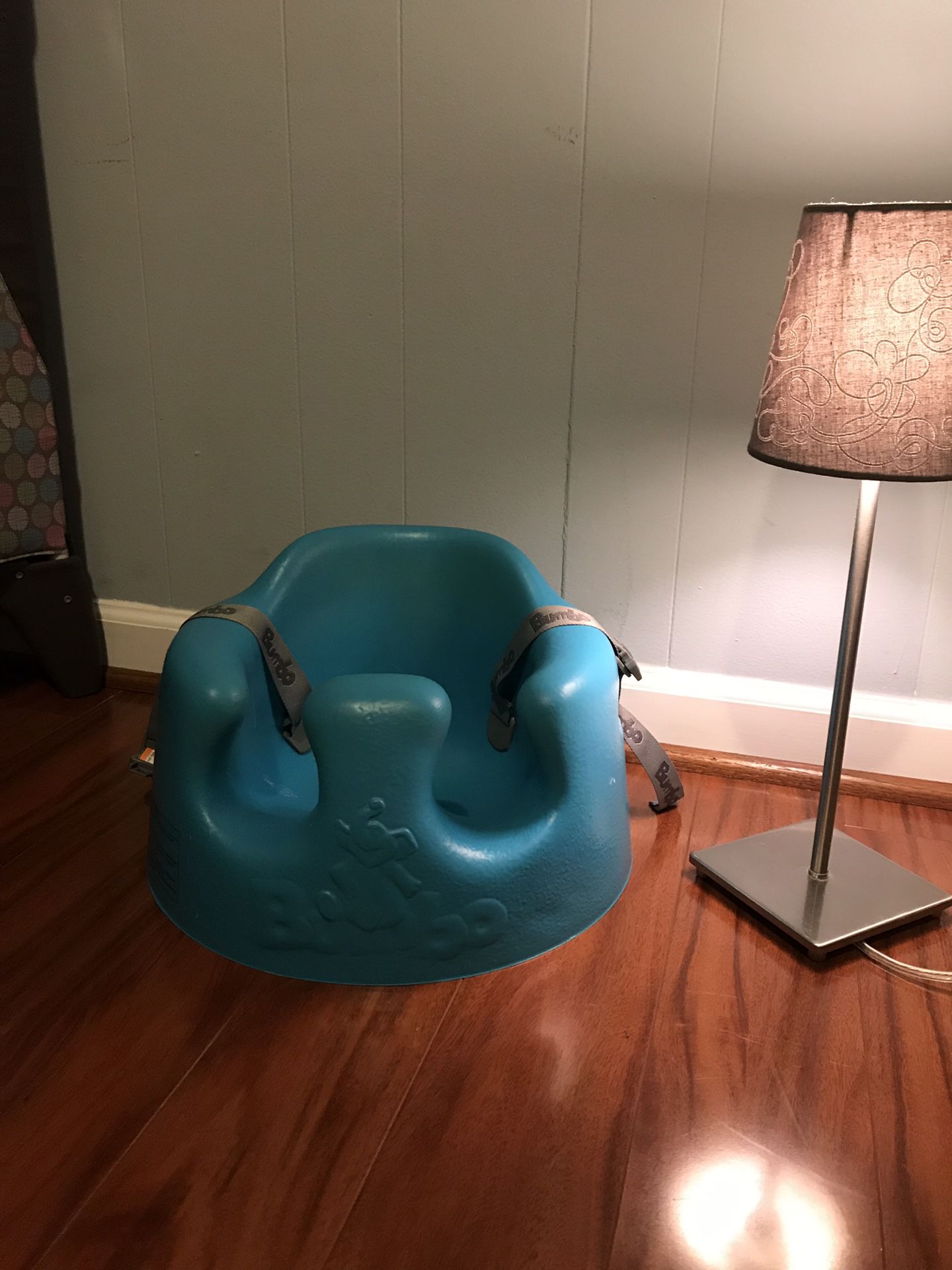 Bumbo Infant Floor Seat w/ cover Aqua Blue
