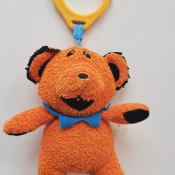 Daphyls Grateful Dead Dancing Bear Interactive Plush Toy & Rattle Baby Orange
