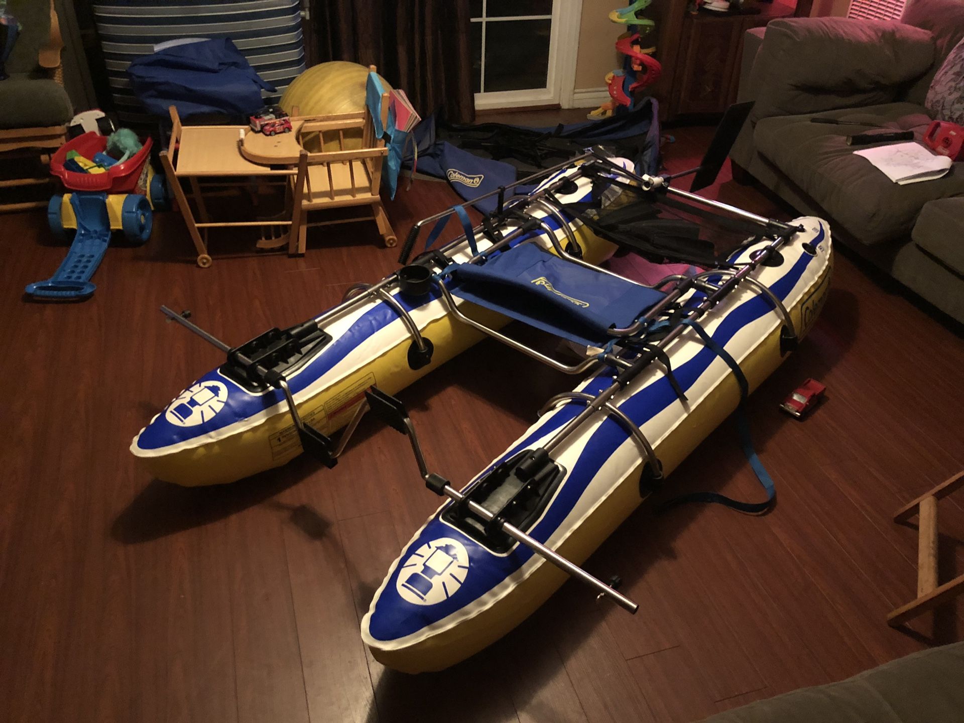 Coleman Inflatable paddle cruiser float kayak “Unique“