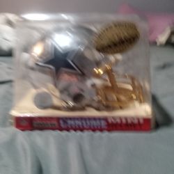 Chrome And 24kt Plated Limited Edition Cowboys Helmet