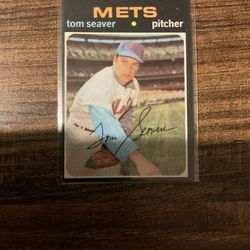 1971 Topps Tom Seaver Baseball Card New York Mets Legend HOF HBV $60