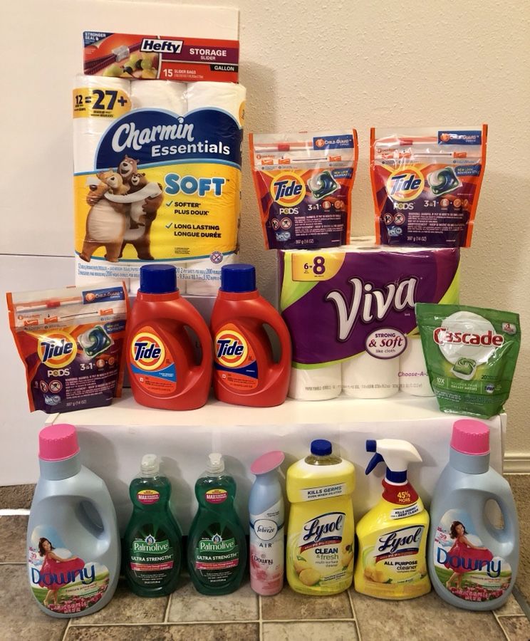 NEW BUNDLE** TIDE Pods, TIDE Liquid Detergent, CASCADE Dishwasher Soap, LYSOL & MORE
