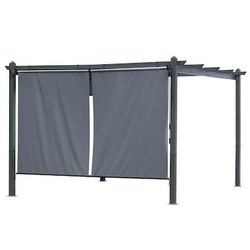 ES229 $40  Roller Shade Gray Pergola Side wall Roof shutters  High-Quality Fabric】- Experience superior durability with 100% polyester fabric that is 