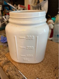 Super large White Mason Jar Kitchen Organizer Utensils Storage Farm House