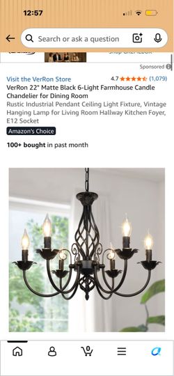 BRAND NEW VerRon 6-Light Chandelier – 43% OFF!