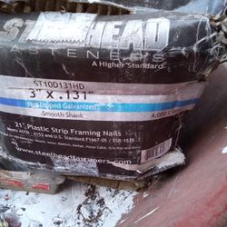 3 Boxes Siding Nails, Roofing