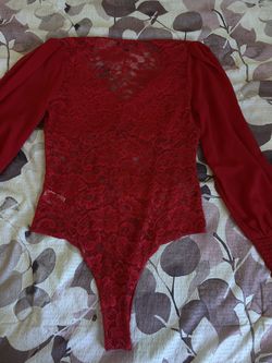 Red Body Suit Size L Fits M To