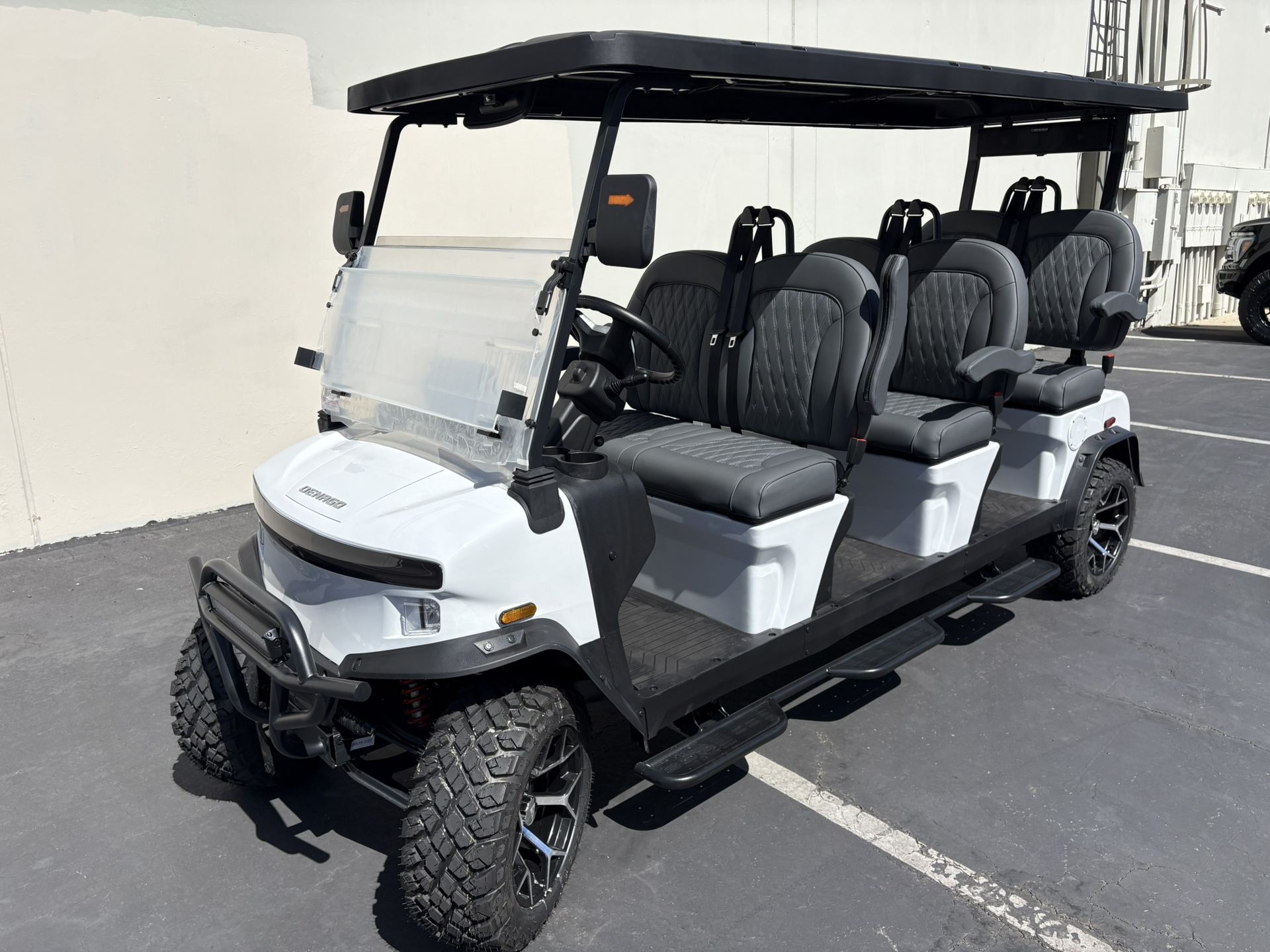 6-SEATS FORWARD! Denago Rover XXL Street Legal Lithium LSV Golf Cart