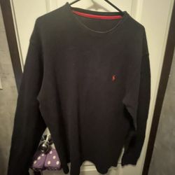 RALPH LAUREN RED AND BLACK THERMAL