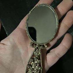 Vintage Intricate Hand Mirror 