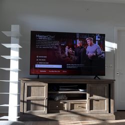 Wood TV stand