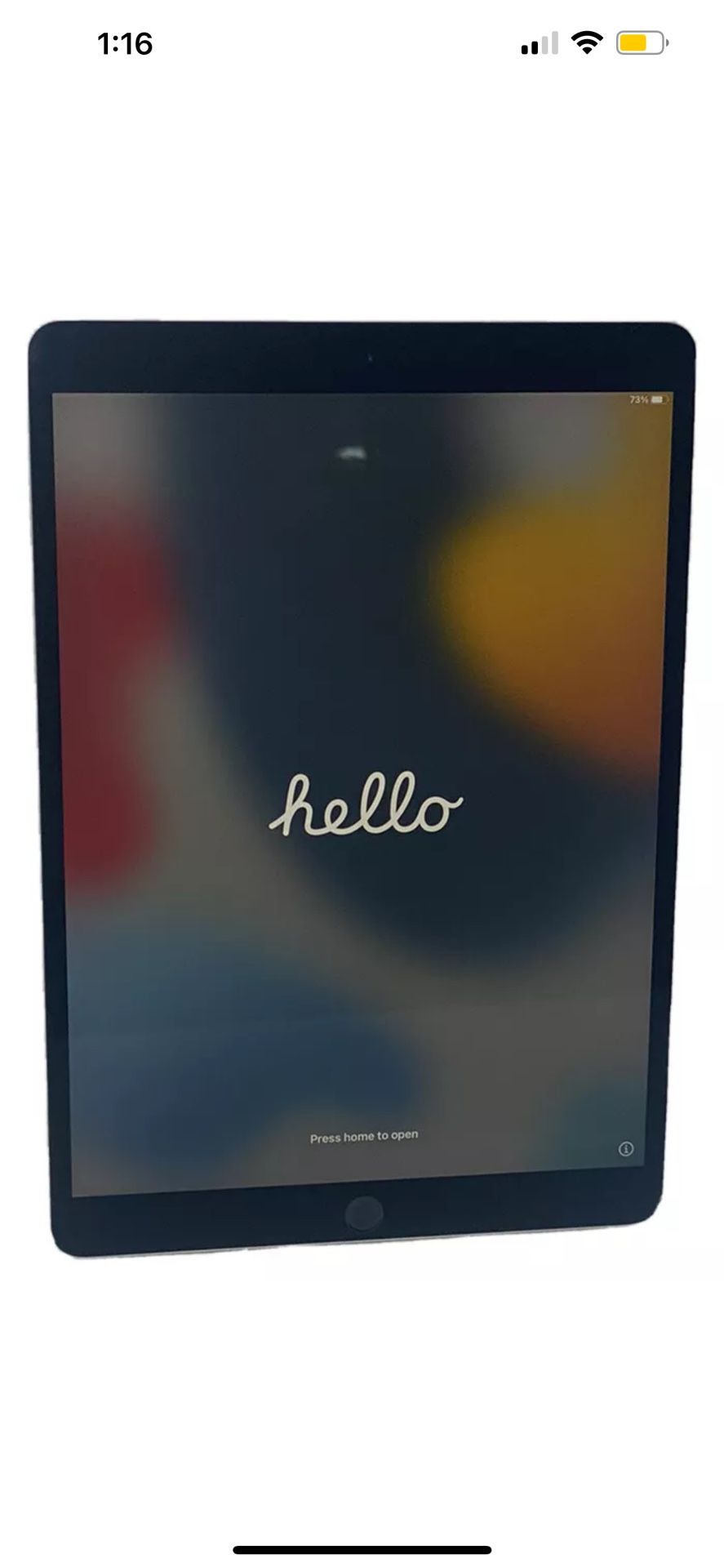 Apple Pro 10.5 A1701 64GB Space Gray Wi-Fi Only iOS Tablet