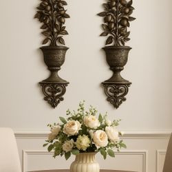 HOMCO USA 1960s Wall Plaques Lemon Trees Topiary Pair, 9x29” 🎁