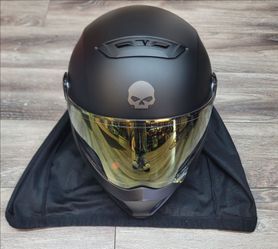 Harley Davidson HD-x15 ECE/DOT  Helmet Matt Black XXL 7 3/4 - 7 7/8  (62 - 63cm)