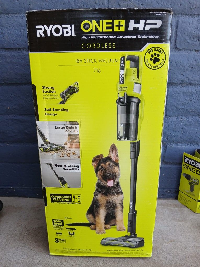 VACUUM RYOBI 18V TOOL ONLY