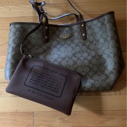 Two Face Large Coach Purse 
