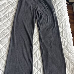 NWT Uniqlo women’s grey washable knit ribbed pants size large