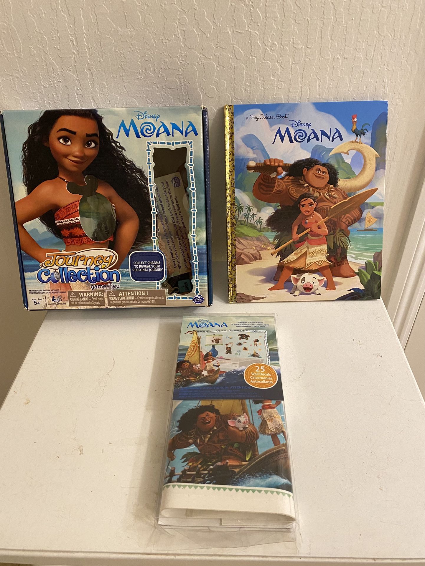 Moana Book, Wall Decals and Journey Collection Game