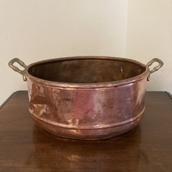 Vintage Copper Oval Container 