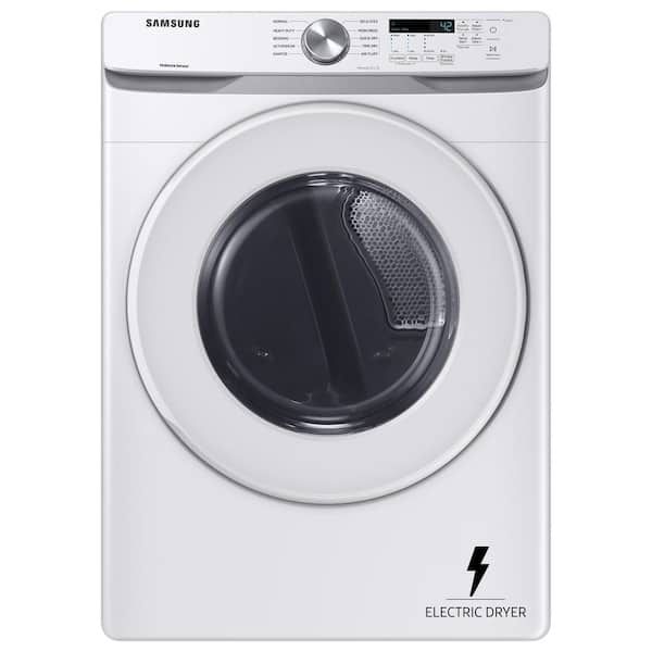7.5 cu. ft. Stackable Vented Electric Dryer with Sensor Dry in White