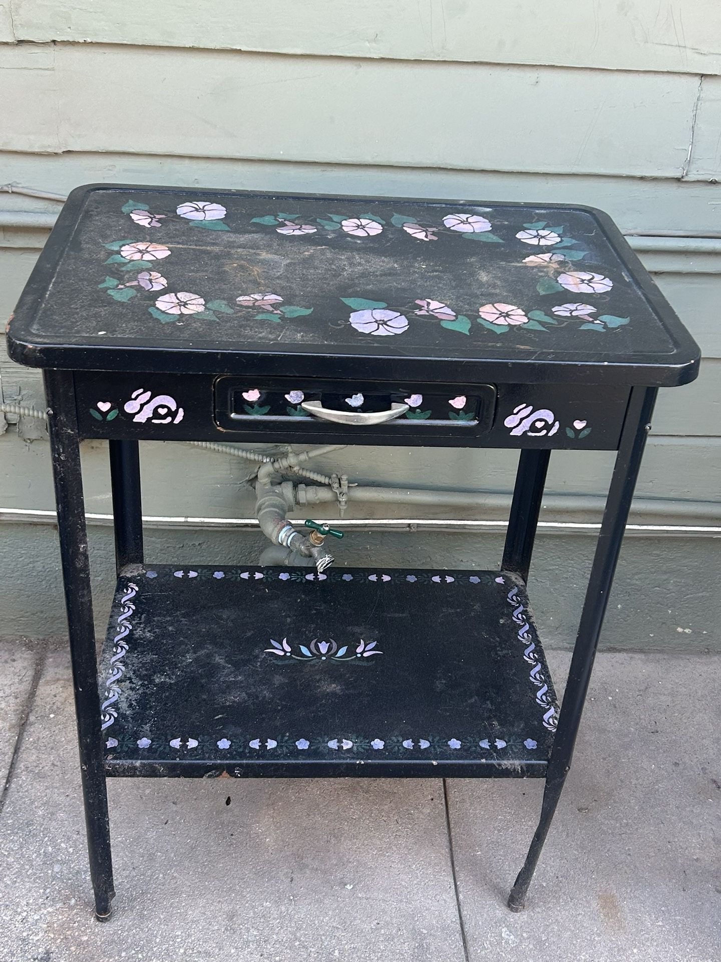 She Shed, He Said; Beautiful Vintage Industrial Medical Table Turned Potting Station: