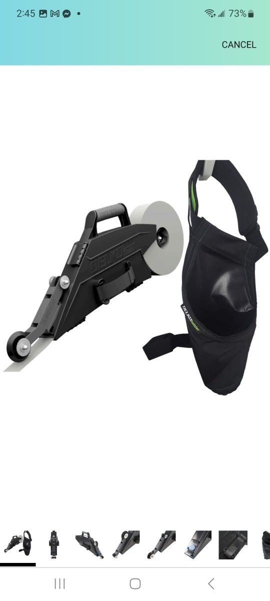 Delko Zunder Drywall Banjo Taping Tool with Belt Holster - Waterproof Banjo Holder