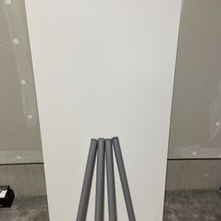 White Table Medium Size (Not sure about the actual dimensions)