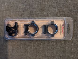 Burris Signature Zee Weaver 1" Scope Rings Gloss Black Medium