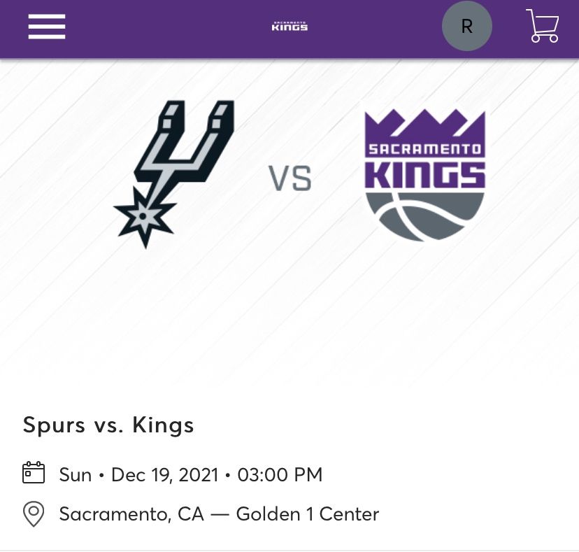 Kings Vs Spurs Tickets 