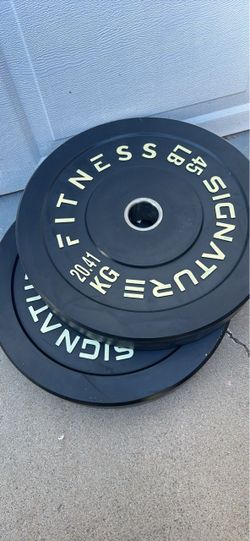 Olympic 45lb bumper plates