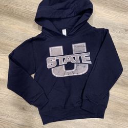 Utah State University YOUTH (size S)  Hoodie Navy Sweatshirt