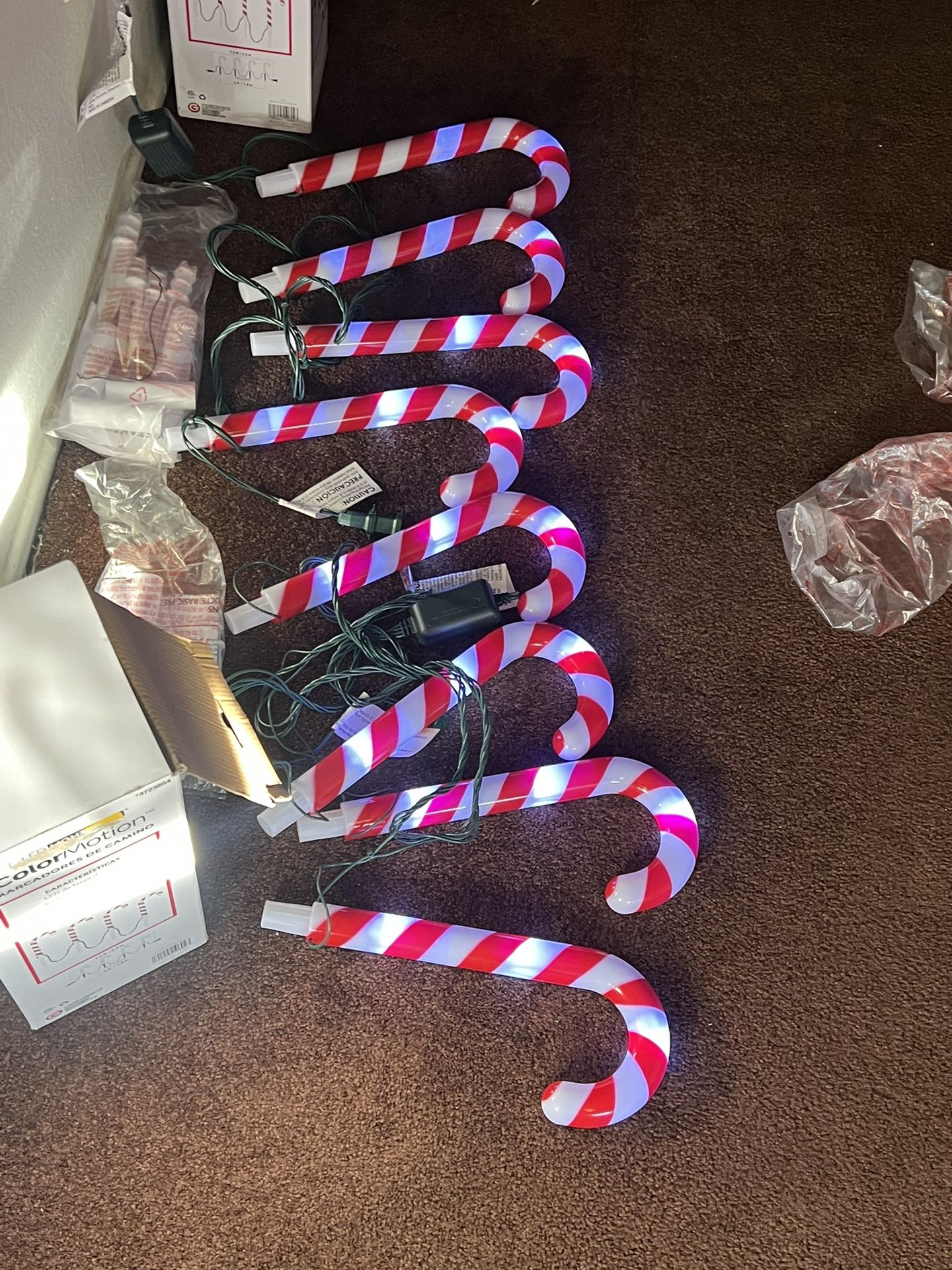 Candy Cane Pathway Lights