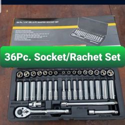 36pc Socket set/ Rachet set