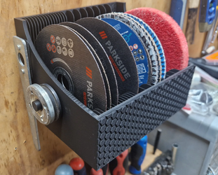 Grinding Disc Holder – Wall Mount 3D Printed