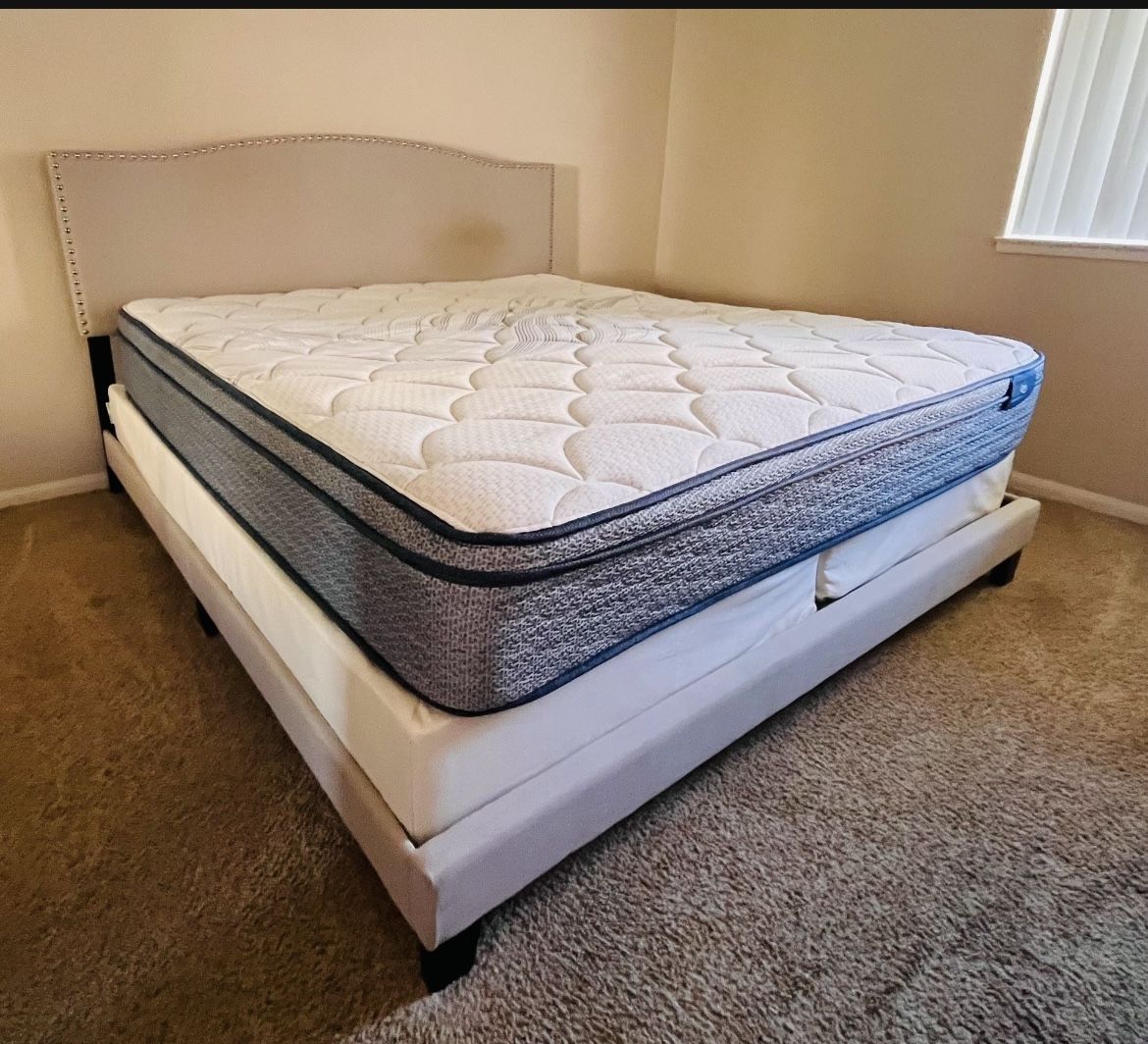 King Size Bed Frame & Box Spring