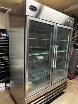 SABA 2-Door Commercial Glass Refrigerator