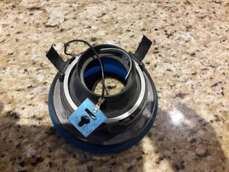 Halo lights recessed trim in frosted blue