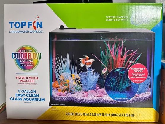 5 Gallon Water Tank With 7 Color LED