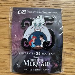DISNEY D23 Exclusive The Little Mermaid Ursula 35th Anniversary Pin LE 1500